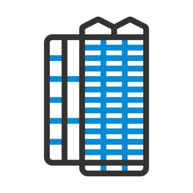 Rulet Masası Simgesi. Renk Doldurma Tasarımı ile Düzenlenebilir Kalın Tasarım. Vektör İllüstrasyonu.