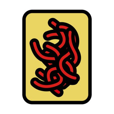 Solucan konteynırı ikonu. Renk Doldurma Tasarımı ile Düzenlenebilir Kalın Tasarım. Vektör İllüstrasyonu.