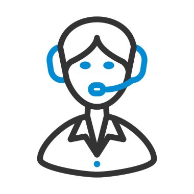 Lojistik Sevkiyat Danışmanı Simgesi. Renk Doldurma Tasarımı ile Düzenlenebilir Kalın Tasarım. Vektör İllüstrasyonu.