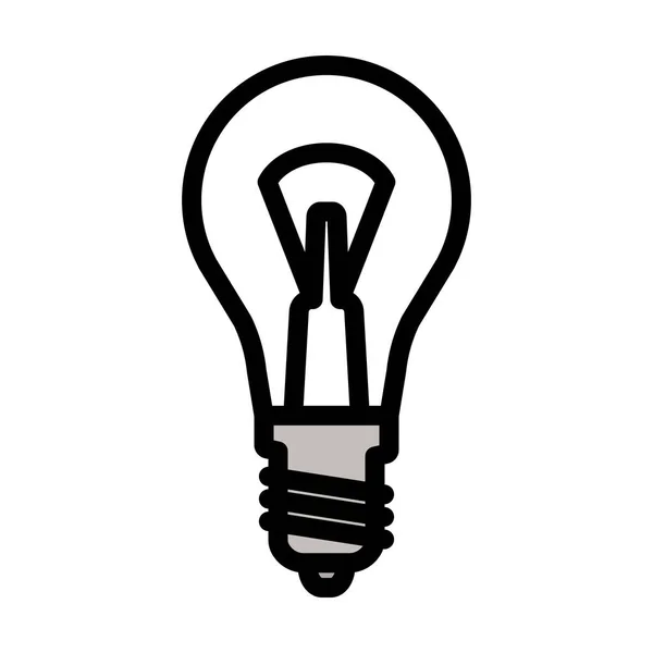 Electric Bulb Icon Editable Bold Outline Color Fill Design Vector — Vetor de Stock