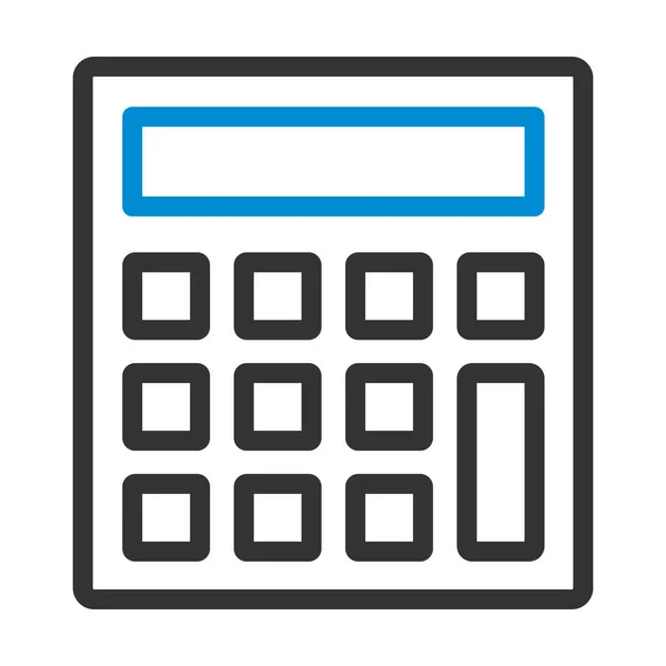 Calculadora Estadística Icono Esquema Audaz Editable Con Diseño Relleno Color — Vector de stock