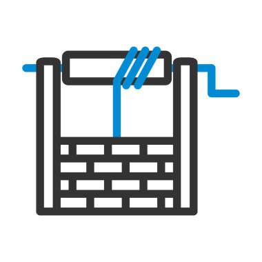 İyi Simge. Renk Doldurma Tasarımı ile Düzenlenebilir Kalın Tasarım. Vektör İllüstrasyonu.