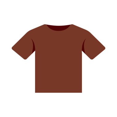 Tişört Simgesi. Renk Doldurma Tasarımı ile Düzenlenebilir Kalın Tasarım. Vektör İllüstrasyonu.