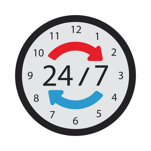 Hour Icon Editable Bold Outline Color Fill Design Vector Illustration — 图库矢量图片