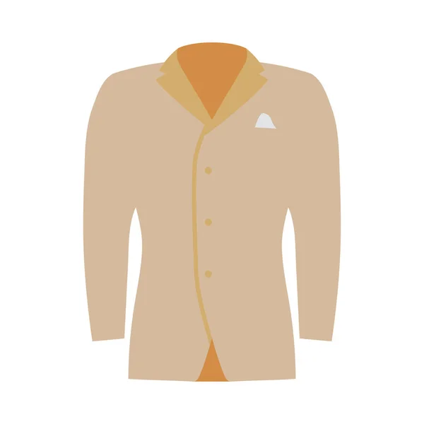 Mail Suit Simgesi Düz Renk Tasarımı Vektör Llüstrasyonu — Stok Vektör