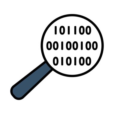 Data Analysing Icon. Bold outline design with editable stroke width. Vector Illustration.