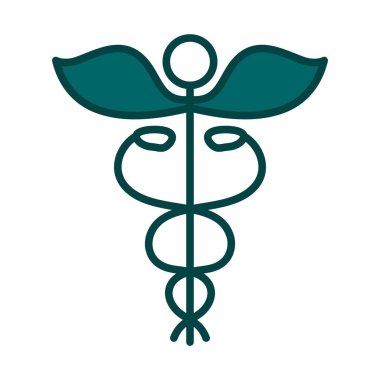 İlaç İşareti Simgesi. Renk Doldurma Tasarımı ile Düzenlenebilir Kalın Tasarım. Vektör İllüstrasyonu.