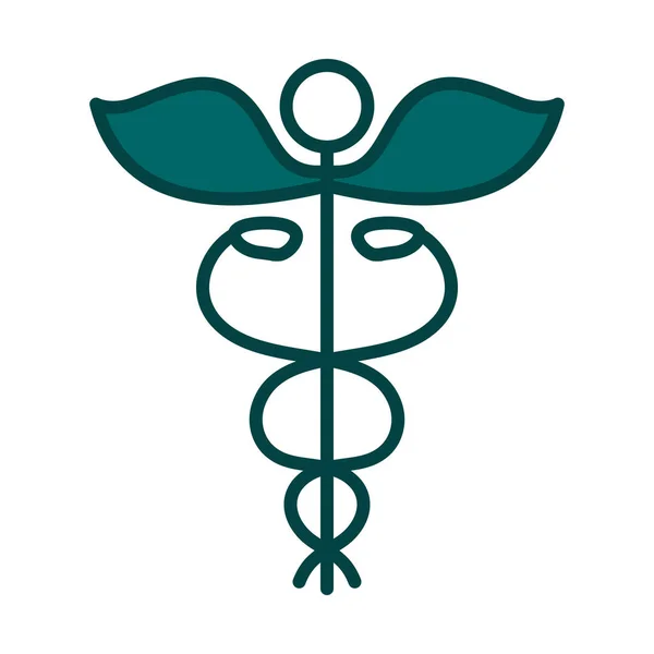 Ikona Znaku Medicíny Upravitelný Tučný Obrys Barevným Vzorem Vektorová Ilustrace — Stockový vektor