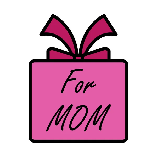 Mother Day Icon Editable Bold Outline Color Fill Design Vector — Stockvektor