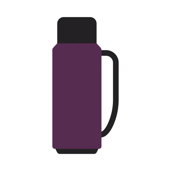 Alpinist Vacuum Flask Icon Design Cor Plana Ilustração Vetorial —  Vetores de Stock
