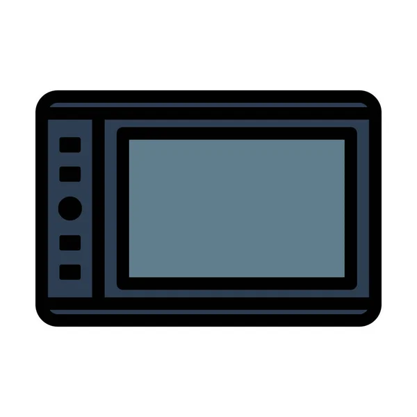 Ícone Tablet Gráfico Esboço Negrito Editável Com Design Preenchimento Cores — Vetor de Stock