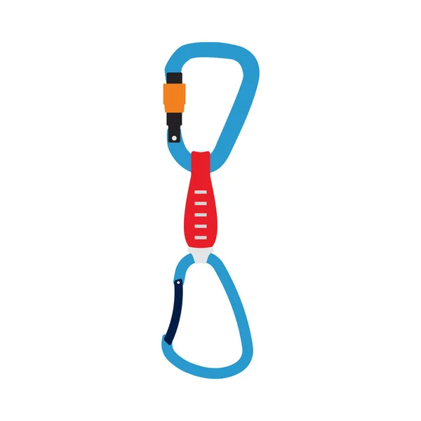 Alpinista Quickdraw Icon Diseño Color Plano Ilustración Vectorial — Vector de stock