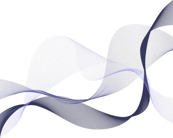 細い線からのアブストラクト波要素 非常にペリ現代的な色のスタイルラインアートの背景 ベクターイラスト — ストックベクタ