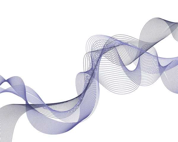 Абстрактний Хвильовий Елемент Тонких Ліній Стилізована Лінія Художнього Фону Сучасних — стоковий вектор