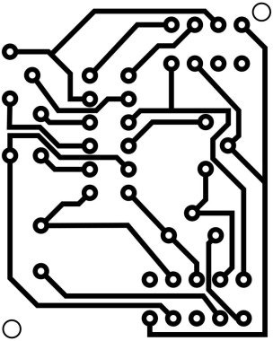 Tasarım için elektrik şeması. Vektör illüstrasyonu.