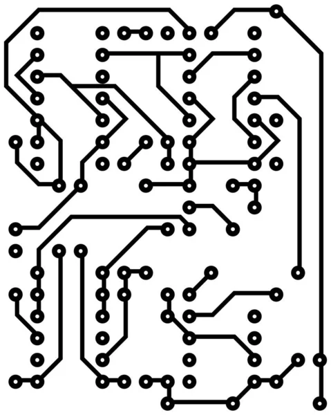 Elektrisch Schema Voor Ontwerpgebruik Vectorillustratie — Stockvector