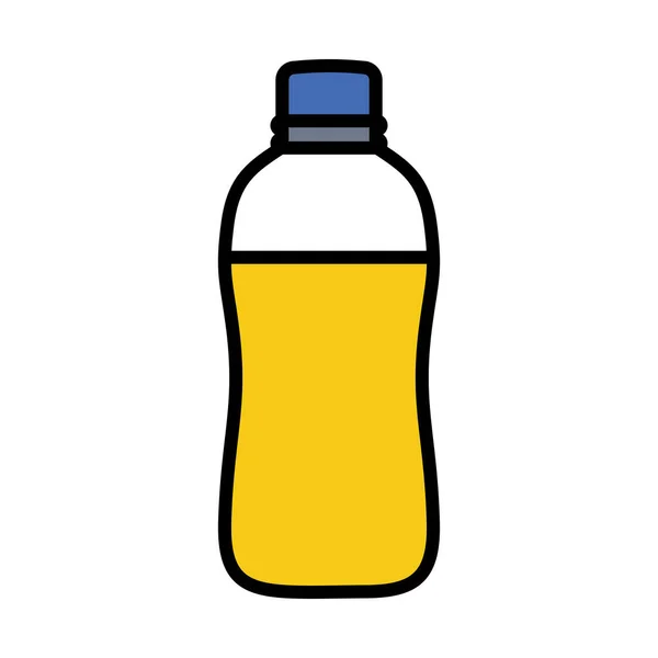 Спортивна Пляшка Ікони Напоїв Сміливий Контур Дизайном Заповнення Кольорів Векторна — стоковий вектор