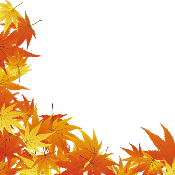 Maple Podzim Prapor Plakát Leták Prodej Pozadí Zdobené Javorovými Listy — Stockový vektor