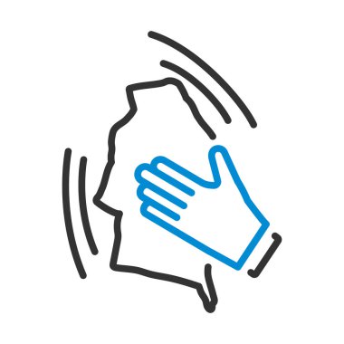 Islak Temizlik Simgesi. Renk Doldurma Tasarımı ile Düzenlenebilir Kalın Tasarım. Vektör İllüstrasyonu.