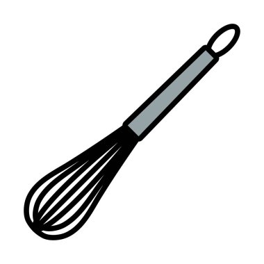 Mutfak Corolla Simgesi. Renk Doldurma Tasarımı ile Düzenlenebilir Kalın Tasarım. Vektör İllüstrasyonu.