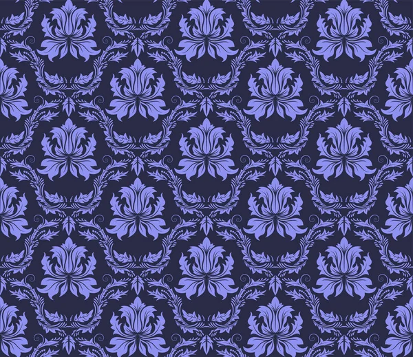 Damask Seamless Vector Pattern Elegantní Design Royal Baroque Stylu Pozadí — Stockový vektor