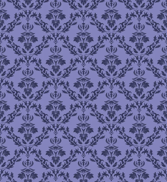 Damast Seamless Vector Pattern Elegantes Design Königlichen Barock Stil Hintergrundstruktur — Stockvektor