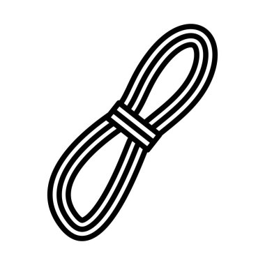 Halat Simgesine Tırmanıyorum. Düzenlenebilir genişlikte kalın tasarım. Vektör İllüstrasyonu.