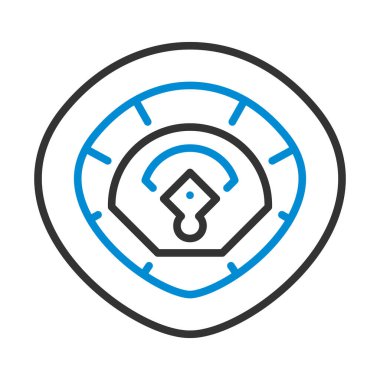 Beyzbol stadyumu ikonu. Renk Doldurma Tasarımı ile Düzenlenebilir Kalın Tasarım. Vektör İllüstrasyonu.