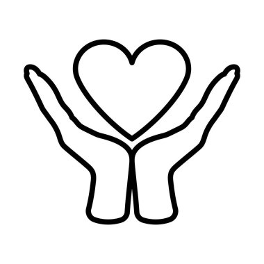 Anneler Günü ikonu. Düzenlenebilir genişlikte kalın tasarım. Vektör İllüstrasyonu.