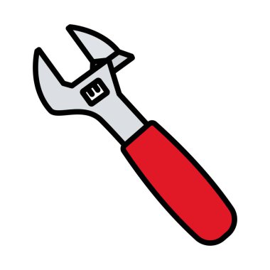 Ayarlanabilir Anahtarlık Simgesi. Renk Doldurma Tasarımı ile Düzenlenebilir Kalın Tasarım. Vektör İllüstrasyonu.