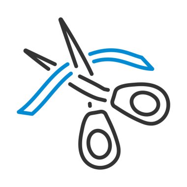 Tören kurdelesi ikonu kesti. Renk Doldurma Tasarımı ile Düzenlenebilir Kalın Tasarım. Vektör İllüstrasyonu.