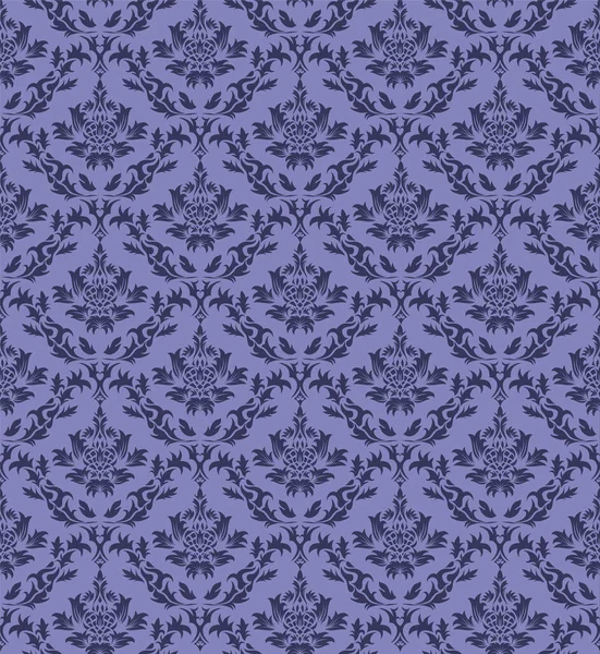 Damast Seamless Vector Pattern Elegantes Design Königlichen Barock Stil Hintergrundstruktur — Stockvektor