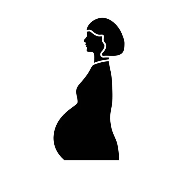 母亲节偶像 黑色模板设计 病媒图解 — 图库矢量图片