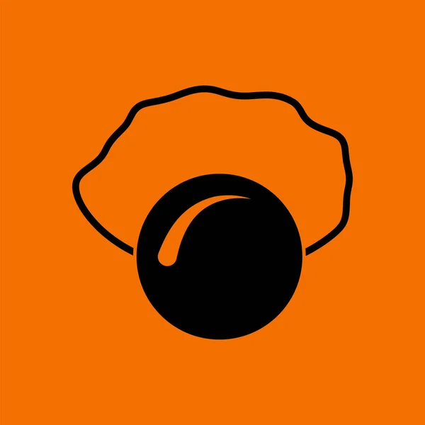 Икона Дня Дурака Чёрный Оранжевом Фоне Векторная Миграция — стоковый вектор