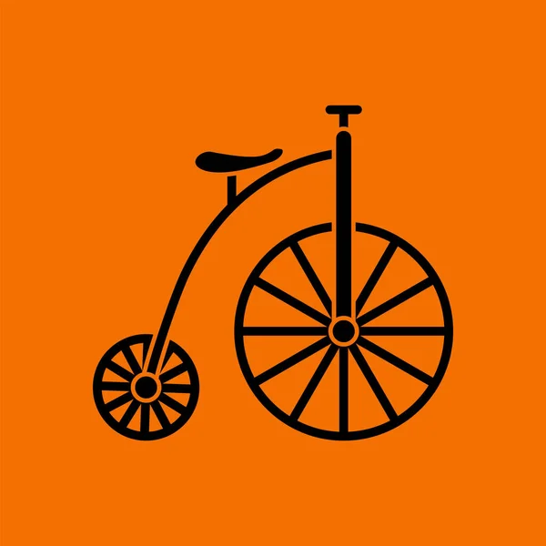 April Fool Day Icon Black Orange Background Vector Illustration — Stock Vector