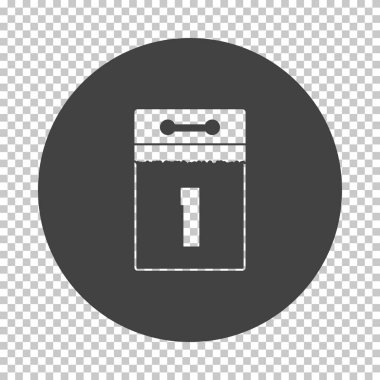 1 Nisan şakası ikonu. Şeffaflık Ağı 'nda Kalıp Tasarımı' nı çıkar. Vektör İllüstrasyonu.