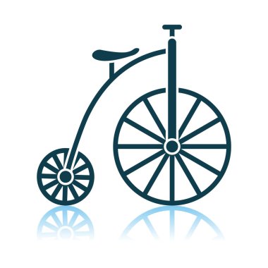 1 Nisan şakası ikonu. Gölge Yansıma Tasarımı. Vektör İllüstrasyonu.