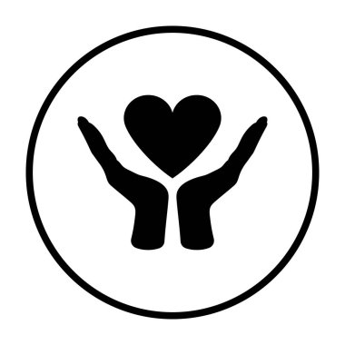 Anneler Günü ikonu. İnce Çember Şablon Tasarımı. Vektör İllüstrasyonu.