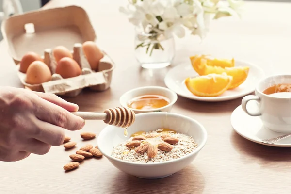 新鲜健康的早餐 — 图库照片