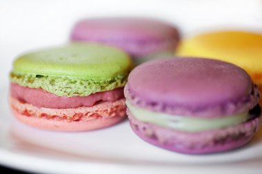 Fransızca macaroons. tatlı