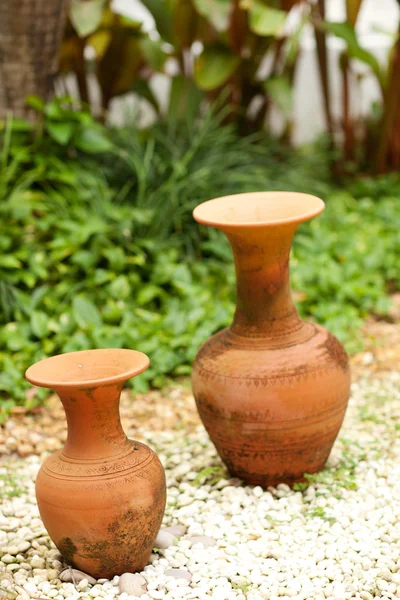Thai traditional clay pottery in ko Kret island, thailand — Stock Photo, Image