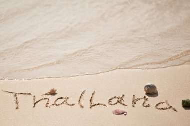 kum Tayland üzerinde yazıt