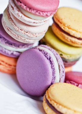 Fransızca macaroons. tatlı