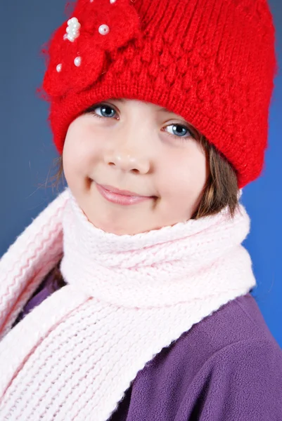 Menina em roupas de inverno — Fotografia de Stock