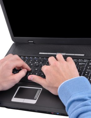 Genç iş adamı beyaz arka planda izole edildi