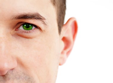 Stok fotoğraf: Closeup güzel bir yeşil göz