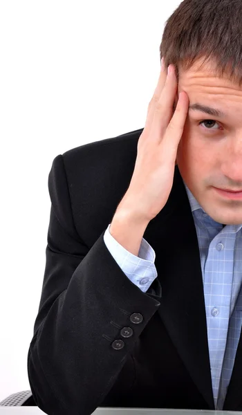 Un joven hombre de negocios pensando — Foto de Stock