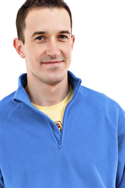 Man smiling on white background — Stock Photo, Image