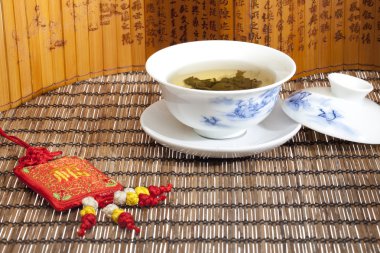 Chinese gaiwan tea clipart