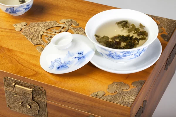 Čaj čínský gaiwan — Stock fotografie